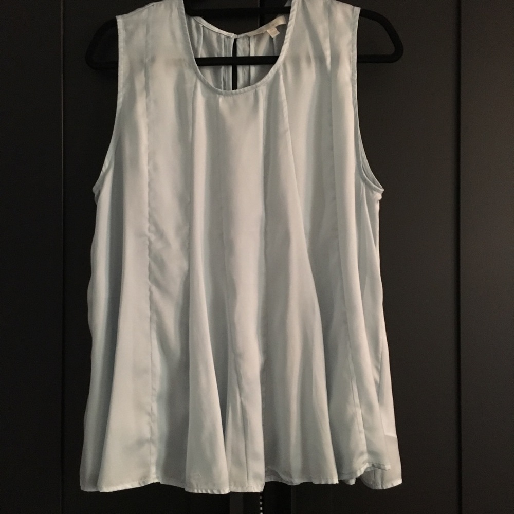 Anthropologie light blue blouse